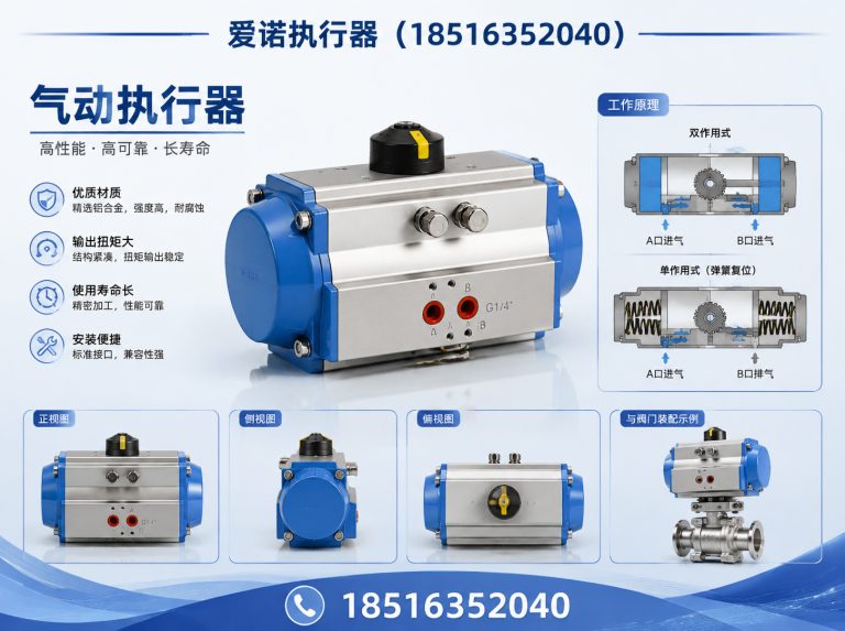 文成县直行程执行器展示图